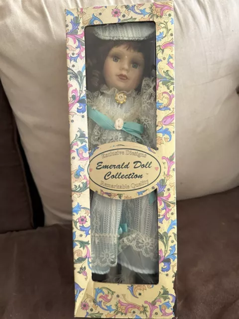 Vintage Emerald Doll Collection 16" Porcelain Doll New In Box