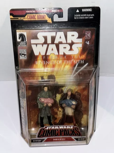 STAR WARS COMIC PACKS OBI-WAN KENOBI + BAIL ORGANA & Twins Luke Leia Skywalker