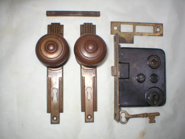 Antique Art Deco Era Door Hardware