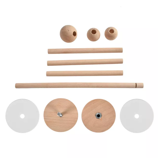 Baby Rattles Bracket Toys Infant Crib Mobile Hanging Bed Bell Holder Wooden Toy 3