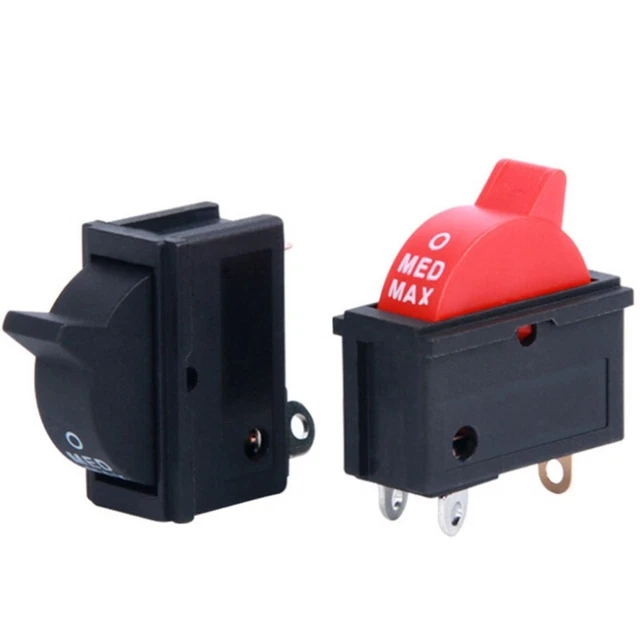 3 Position SPDT Toggle Switch 3 Pin 3 Gears  Rocker Switch Waterproof