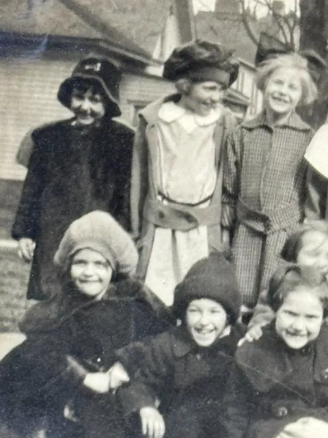 1P Photograph School Class Group Photo Portrait Boys Girls 1920's Laughing Smile