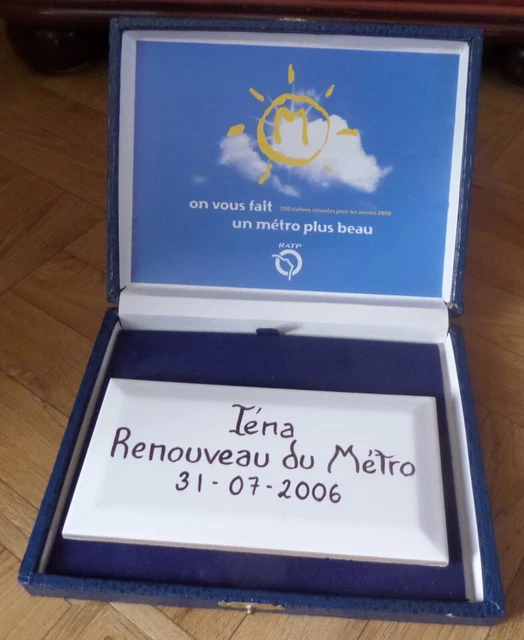 METRO PARIS RATP - Carrelage Sation Metro -Iena- Metropolitain EUR 5,00 ...