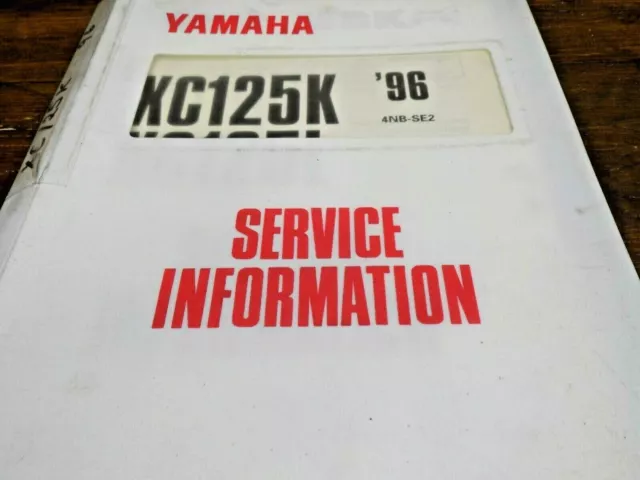 Yamaha Xc125K,Xc125L 1996 Service Information Manual 4Nb-Se2