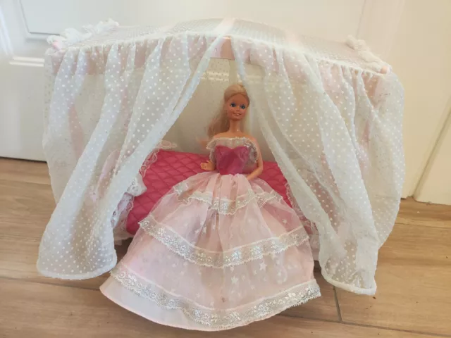 Letto Barbie Dream Glow Luci Di Stelle Mattel 1985 Vintage