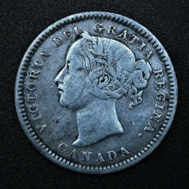 1880 H CANADA 10 cents VERY FINE - great coloring