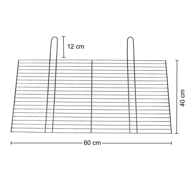 ❤️ ♨️ Grillrost Grillgitter 60x40 cm Holzkohlegrillgitter Ersatzgrillrost ✔