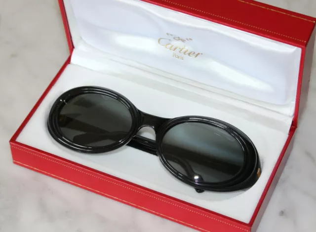 Occhiali da sole vintage Cartier Frisson - ebano nero