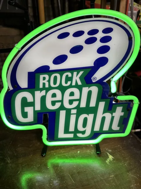 Rolling Rock Beer Green Light Mini Neon. 14” x 14”