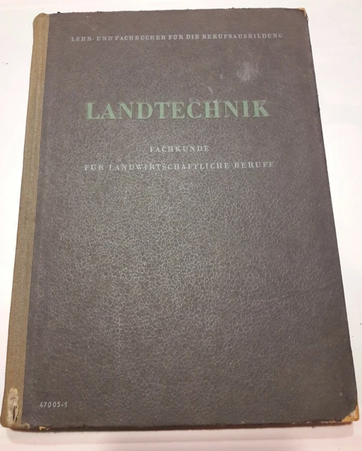 DDR BUCH LANDTECHNIK Fachkunde für landwirtschaftliche Berufe EUR 18,00
