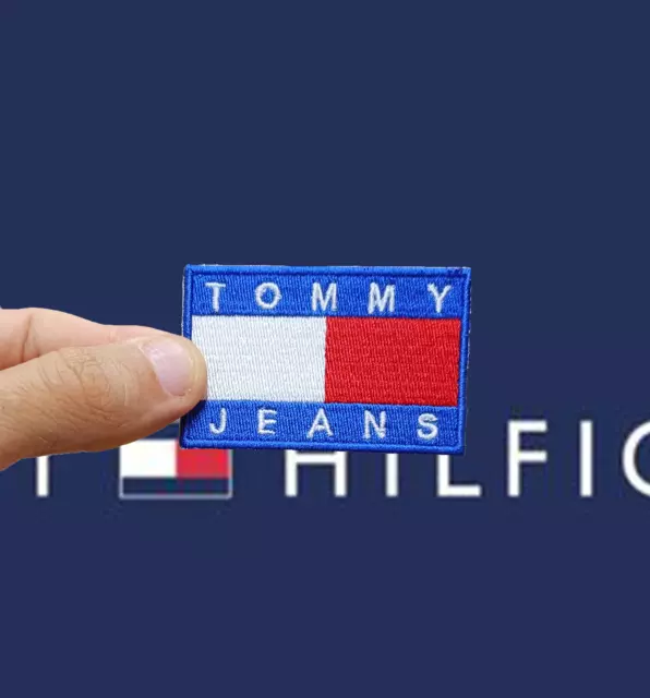 Patch ricamata toppa logo abbigliamento sport Tommy Jeans