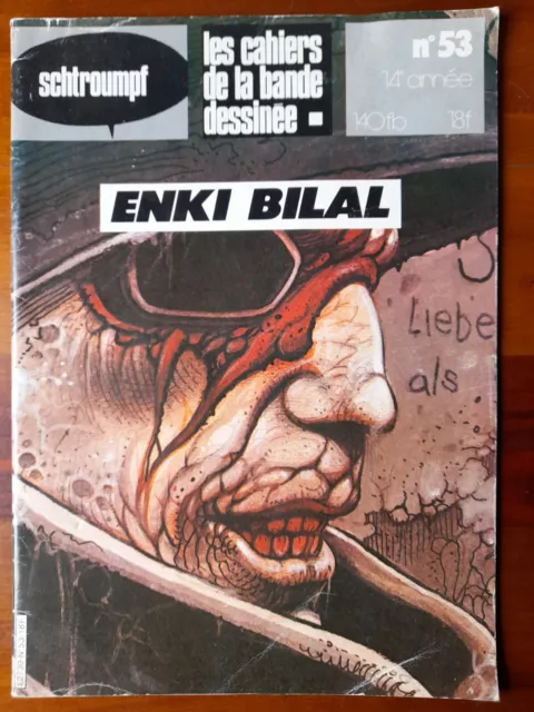 FANZINE REVUES BD : SCHTROUMPF CAHIERS DE LA BD  n° 53 ENKI BILAL