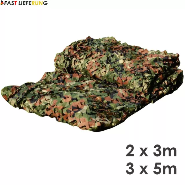 Tarnnetz Flecktarn Bundeswehr Armee Netz Tarnung Jagd Outdoor Dekonetz Camping