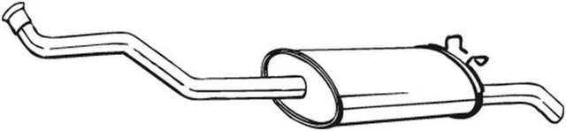 Terminale silenziatore post-silenziatore Bosal 278-221 per Renault 19 1 C53b C534 C53j