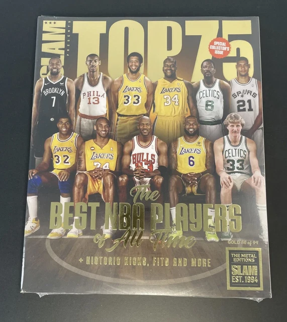 2022 SLAM NBA Magazine Top 75 Best Players of all time GOLD 86