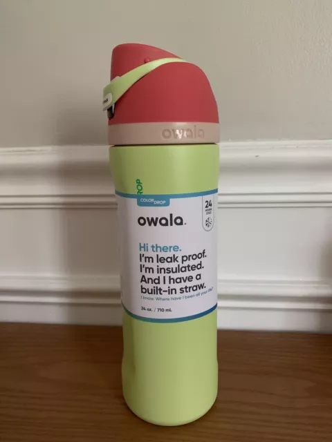 Owala FreeSip 19 oz Blue Insulated Stainless Steel Water Bottle with Straw  Lid - Swico Auctions