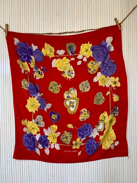 Écharpes et châles rouge à motif Floral pour femme