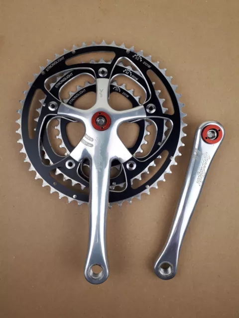 Pédalier Stronglight Speedlight 52/42/30 France vélo vintage bicycle crankset