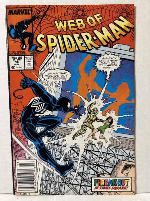 Web Of Spider-Man #36 Marvel Comics 1987 1st App. of Tombstone Newsstand *VG-F*