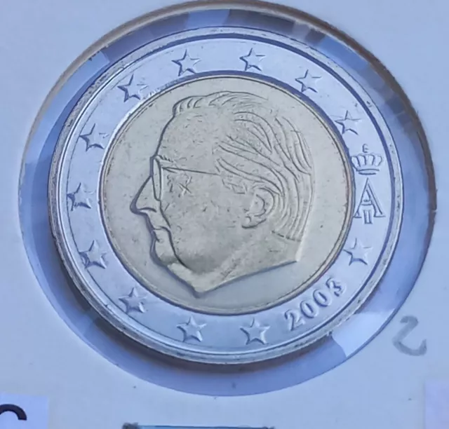 2 Euros 2003 Belgica, Euro Coin Belgium/Belgique, Sin Circular, La De Las Fotos