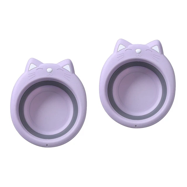 2x Piscina de plástico Bañera Plegable Plástico Lavadero Bebé Lavadero