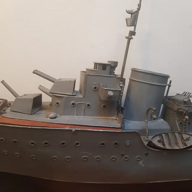 ww1 naval scratch built battle ship model dreadnought 3