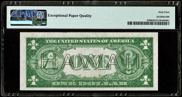 1935A Hawaii WWII Emergency Issue Silver Certificate PMG 64 EPQ Great Quality! 2