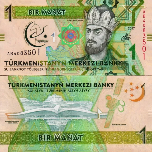 TURKMENISTAN - 1 manat 2017 Commemorative FDS - UNC