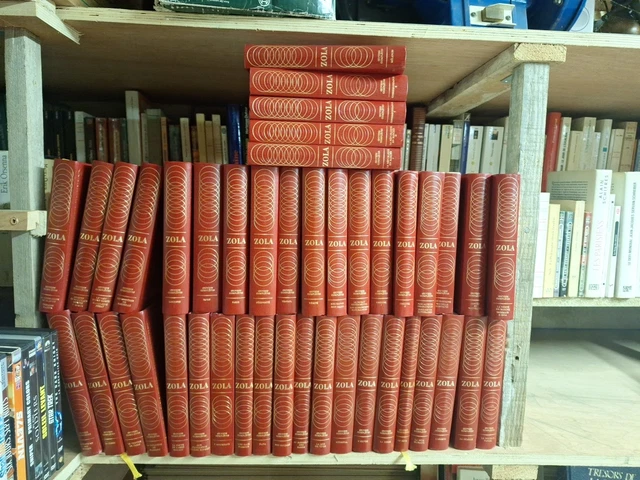 Oeuvres Complètes De Zola - Édition 1927-1929 - 50/50 N°872 Sur Vergé - Reliure Cuir
