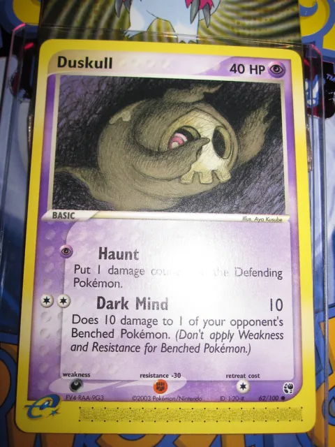 Pokemon Mint (◕‿◕✿) Ex Sandstorm English Duskull 62/100 Com 1St Edition (2003)