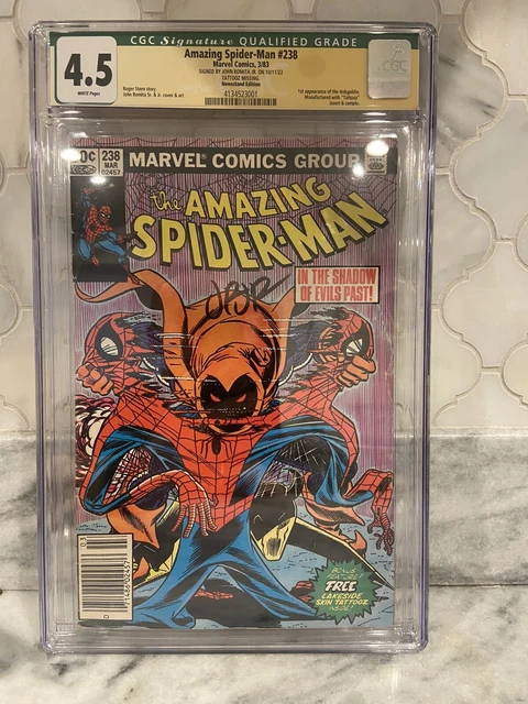 Amazing Spider-Man #238 Newsstand CGC SS 4.5 Qualified Signed By JohnRomita Jr