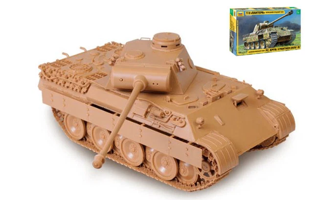Miniature Model Kit De Montage Demi Militaire Réservoir Zvezda Panther Ausf.d K