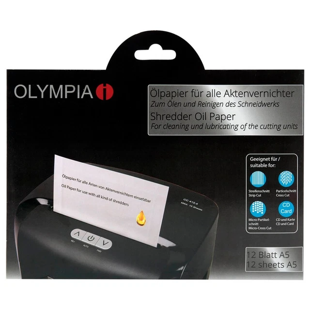 OLYMPIA Aktenvernichter-Ölblätter