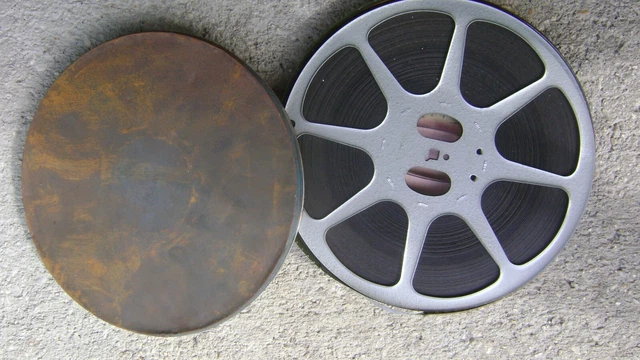 Bobine Métal Chromé Pour Film 35mm - Grande Taille - Occasion Mais Fonctionnelle