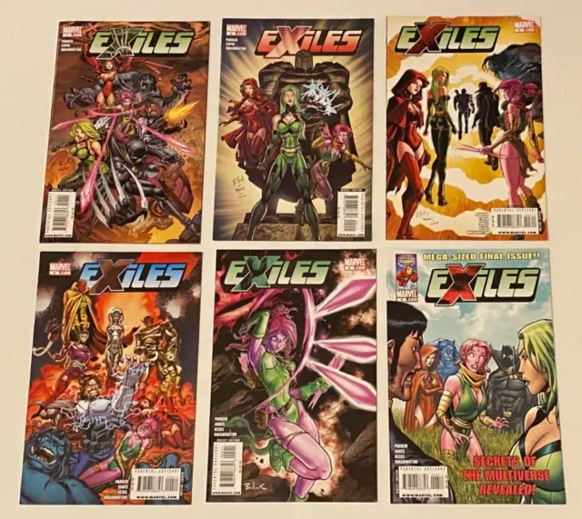 EXILES  2009  Complete Run  1-6  MARVEL  Book Set VF+/NM