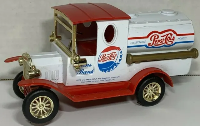 Die-Cast Metal Pepsi-Cola Truck Coin Bank Golden Classic Special Edition