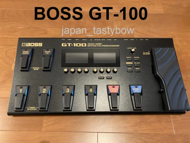 Boss GT100 Multi-Effects Guitar Effect Pedal Black From Japan Used