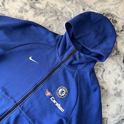 Giacca con cappuccio blu navy Nike pile Chelsea Football Club FC Carabao L