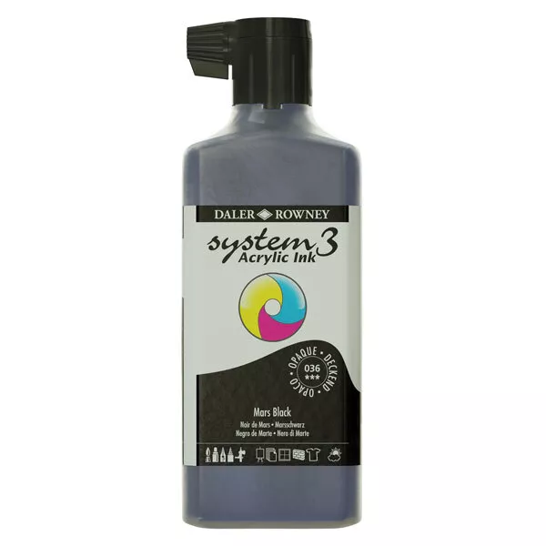 Daler-Rowney System3 Tinta 180ml Mars Negro