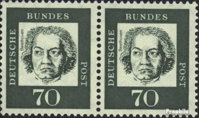 BRD 358yb waagerechtes Paar postfrisch 1961 Bedeutende Deutsche