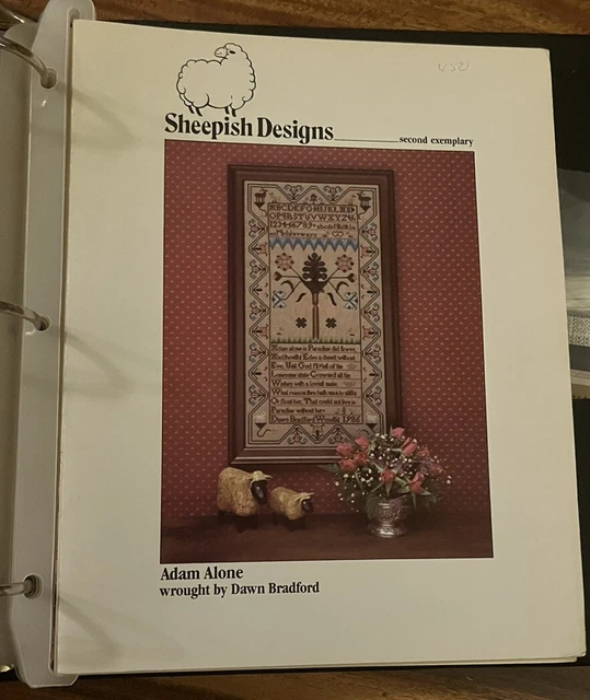 Sheepish Designs Adam Alone Sampler Cross Stitch Pattern Dawn Bradford Sheepish Designs Adam Alone Sampler Cross Stitch Pattern Dawn Bradford