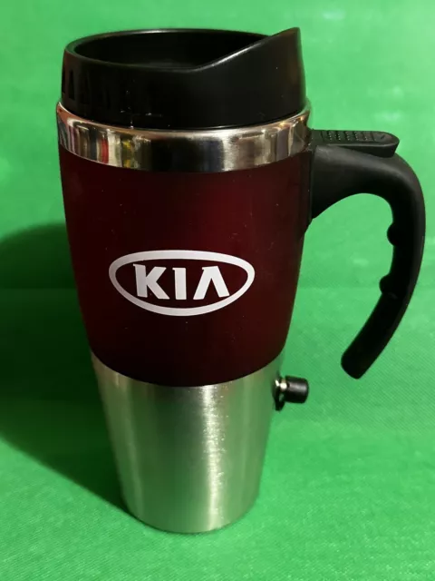 “KIA” Heated Insulated Portable 16 oz Travel Mug Stainless Steel 2