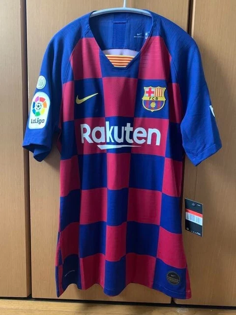 Player Issue Nike Messi Barcelona Soccer Jersey Vapor Knit 2019/20 #10 [L] Rare!
