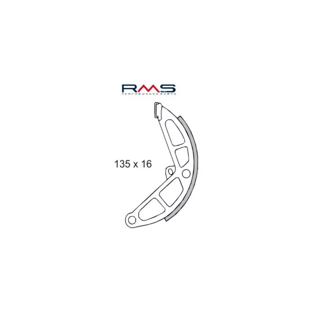 Bremsbacken Trommel Bremse RMS Mofa Vespa 135x16mm für Piaggio Ciao A M7e1t 50 3