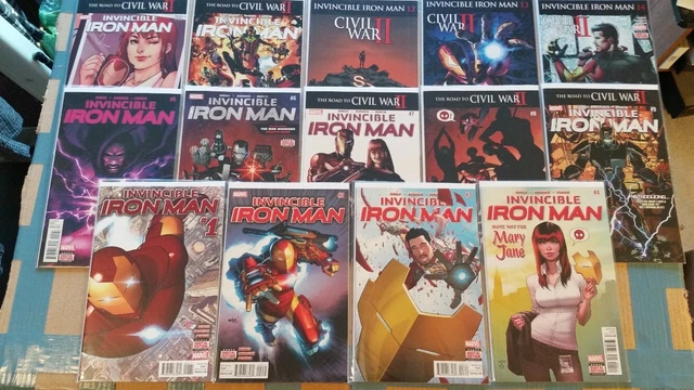 INVINCIBLE IRON MAN vol2 1-14 NM Complete 2015 Run Marvel    1st  RIRI WILLIAMS