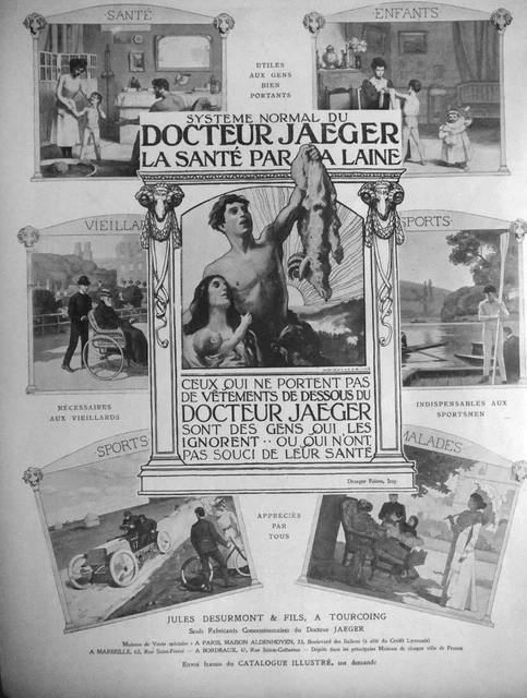 1903 Press Advertisement Wool Underwear Doctor Jaeger - Advertising