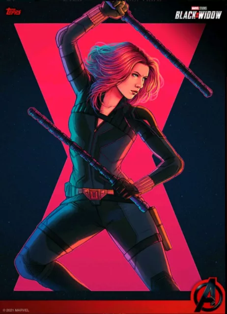 Black Widow Situational Art #3 super rare - Topps Marvel Collect Digital card