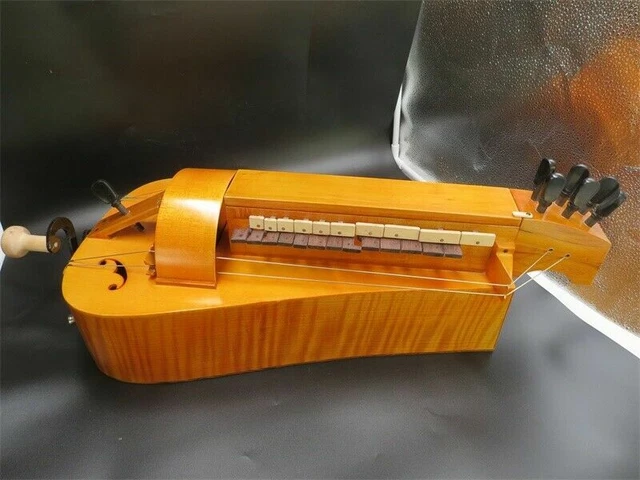 Fabriqué à la main 6 cordes 24 touches Hurdy Gurdy, dos palissandre épinette topy excellent son 6