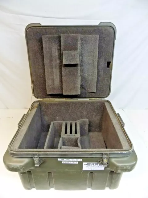 Military Thermodyne Shok-Stop Hinged Lid Equipment Case, 24" x 22" x 19"