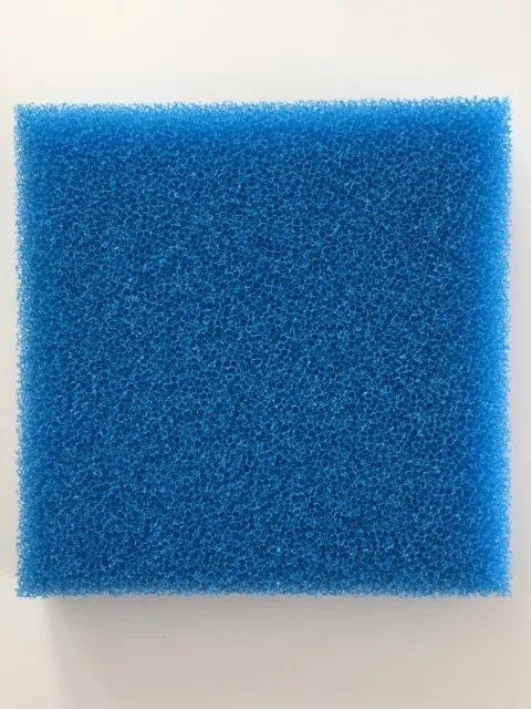 Filterschaum Filtermatte blau 25 x 25 x 3 bis 10 cm (L|B|H)PPI 10|30 (grob|fein)